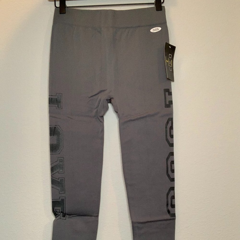 Coco Limon Fleece Grey Leggings L/XL